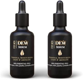 Dew Serum Penile Moisturizer Serum for Dry Skin - Dermatologist Approved - Essential Oils Help Relieve Soreness, Itching - Moisturizing Health Care Cream for Men (2 bottles).