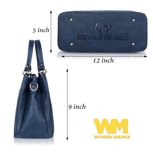 Image of WOMEN MARKS Women Pu HandBag with Detachable Adjustable Strap and Large Capacity