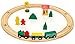messefix 20-teiliges Holzeisenbahn Starter Set - Holz Eisenbahn mit 1m Schienen