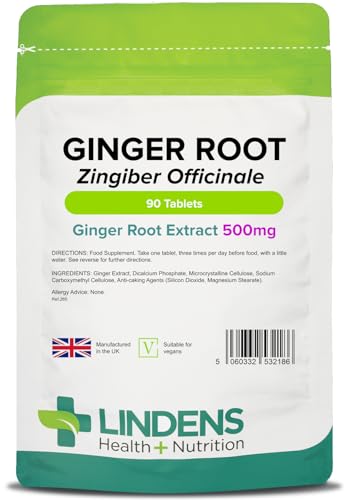 Lindens Ginger Root 500mg Tablets