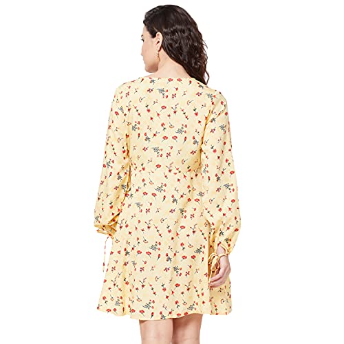 Image of R&B Women Polyester Wrap Knee-Length Dress