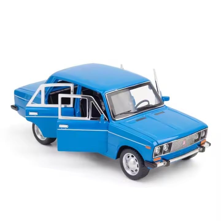 Image of 1:24 Lada 2106 Die-Cast Metal Model Car | Classic Vintage Russian Car Toy for Kids