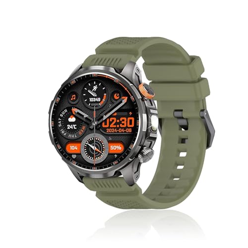 Correa de silicona para smartwatch BANLVS AK90 verde