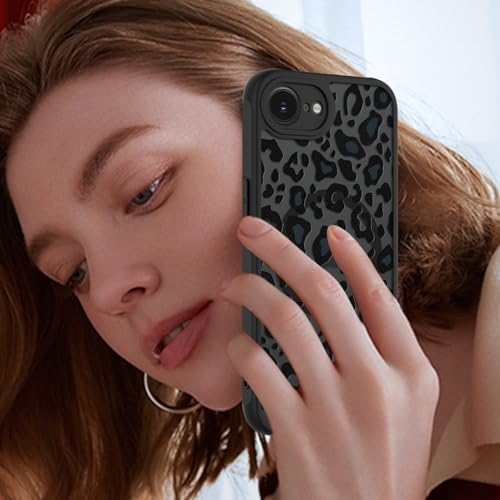 Image of KANGHAR Case for iPhone 16e /17e Phone Case Leopard Printed Pattern | Cute Cheetah [Compatible with Magsafe] Protective Magnetic Case for Girls Women Men 6.1 inch