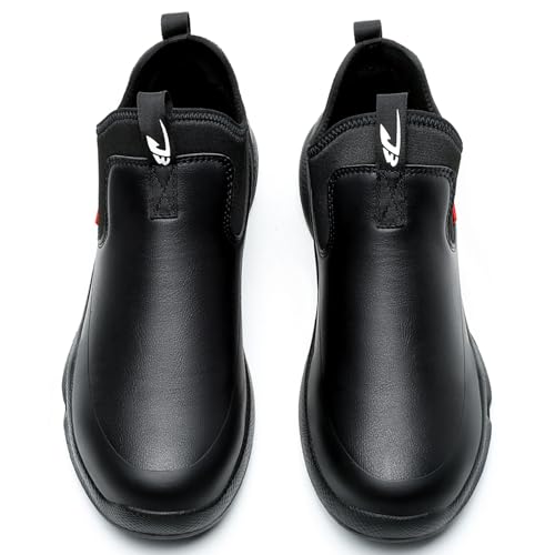 ORISTACO Non Slip Kitchen Chef Shoes Waterproof Lightweight Nursing Garden Food Service Leather Work Clogs4