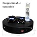Rotating Display Stand with Remote Control Bluetooth and USB Control, Used for Program Development, Providing Development Command, Motorized Electric Turntable for 3D Scanning (Black, 12.6''