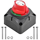 Battery Cut Off Switch，12V 24V 48V Battery Disconnect Switch for Marine Boat RV ATV UTV Vehicles, Waterproof Automotive Replacement Battery Shut Off Switch (on-Off)