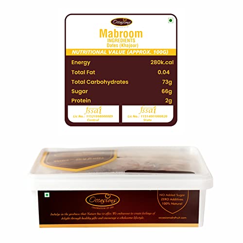 Image of Occasions Regular Mabroom Dates - 1 kg |Dates 1kg Pack Offer | Mabroom dates | Mabroom khajur | khajur | Khajoor | Gluten free