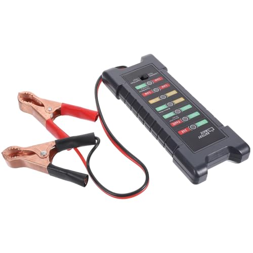 MotorMinds Autobatterietester 12V 24V, Autobatterie Tester Batterietester Lasttester, Analysator & Batterieladesystem mit LED-Anzeige MotorMinds Autobatterietester 12V 24V, Autobatterie Tester Batterietester Lasttester, Analysator & Batterieladesystem mit LED-Anzeige