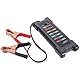 MotorMinds Autobatterietester 12V 24V, Autobatterie Tester Batterietester Lasttester, Analysator & Batterieladesystem mit LED-Anzeige