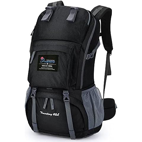 MOUNTAINTOP 40L Wanderrucksack Herren Damen Trekkingrucksack Backpacker Reiserucksack Outdoor Camping Klettern Rucksäcke Cover