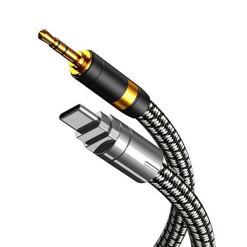 Câble USB C vers jack 3.5 mm auxiliaire pour casque de voiture et Samsung Galaxy