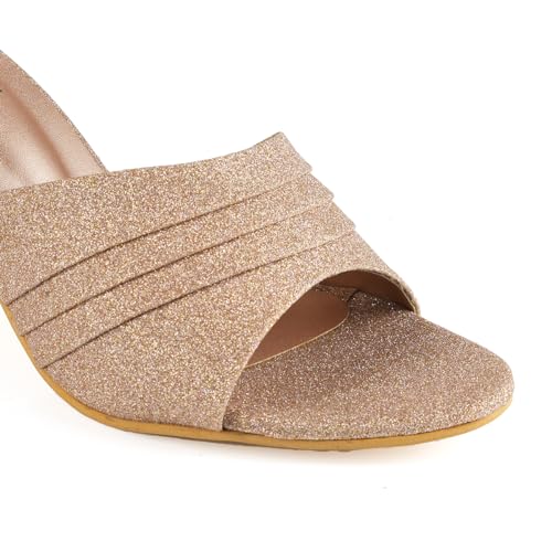 Image of MOSAC Women Casual /Party Block Heel Mules Heel Wedding Fashion Sandals for Women & Girls