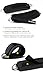 FITGRIFF® Fußschlaufen V1 (gepolstert) - für Fitness Training am Kabelzug - (2 Stück) Ankle Straps für Frauen und Männer (Schwarz)