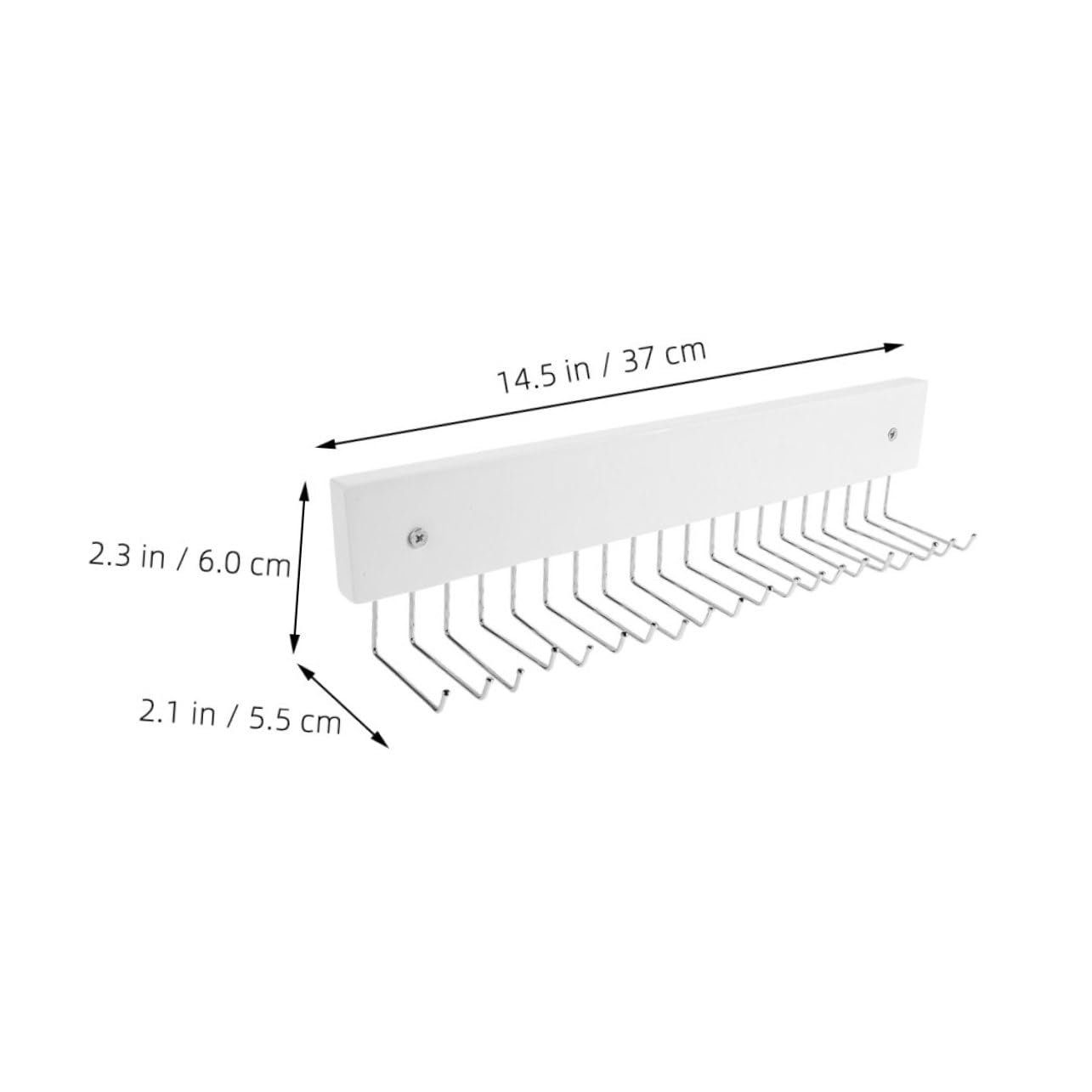 Luxshiny 2pcs Rotatable Belt and Tie Organizer Wall Mounted Belt Hanger Hooks Space Saving Tie Rack for for Closet Organizer Scarf Holder Towel Hook Rail