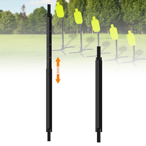 Image of Highwild 2x4 Target Hanger | Target Stand Base | Adjustable Height Steel Post | AR500 Steel Gong Targets Conversion Adapter
