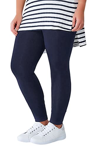 Image of ToBeInStyle Women's Skinny Fit Cotton Full Length Leggings Tights - Regular and Plus Sizes