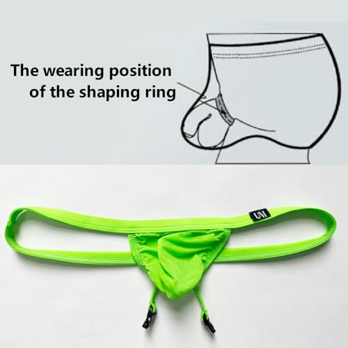 Men's Crotchless Thong Sexy Low-Rise G-String Underwear with Ring Buckle4