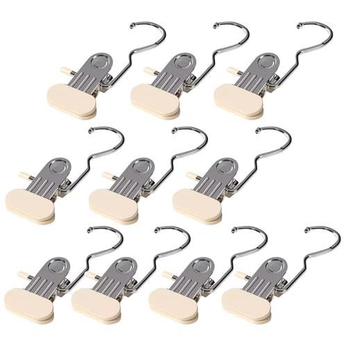 Perchas con Clip para Pinzas para Ropa - Clip para Pinzas para Ropa, Herramienta para Perchas para Botas | Pinza para La Que Ahorra Espacio con Estructura De Resorte Fuerte De Acero Inoxidable P