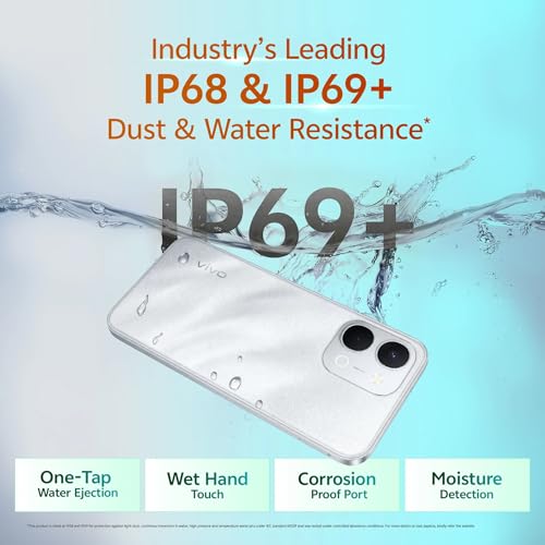 Image of vivo T5X 5G (Star Silver, 6GB RAM, 128GB Storage) | 7200mAh Battery | 50MP Dual Camera | 32MP Selfie Camera | 6.76 inch HD+ Display | Dimensity 7400-Turbo Processor