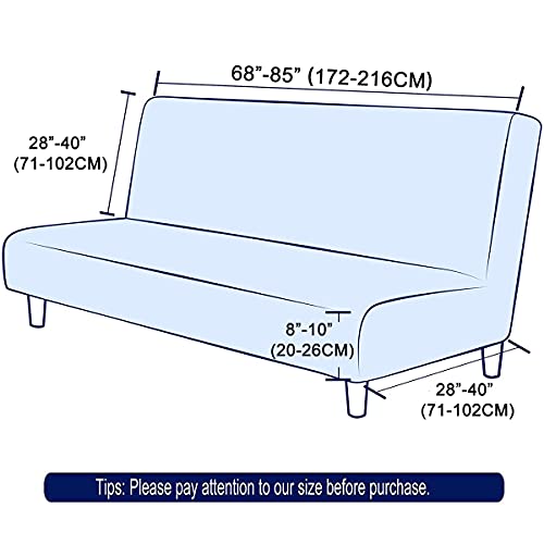 Housse de canapé-lit extensible pour rénover un clic-clac 2 3 places - 3