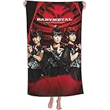 BABYMETAL ベビーメタル おしゃれ 肌触り良い 大判 バスタオル 海水浴 ，ビーチタオル ，スイミングプール バスルーム 通気性 ソフトタオル バスタオル 旅行 ホテル 家庭用バスタオル31x51inch