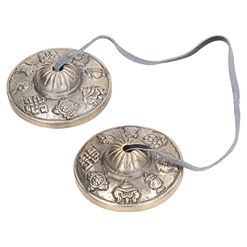 Jeanoko 1PCS Tibetan Tingsha Meditation Bell, Tibetan Tingsha Cymbals, Meditation Bells