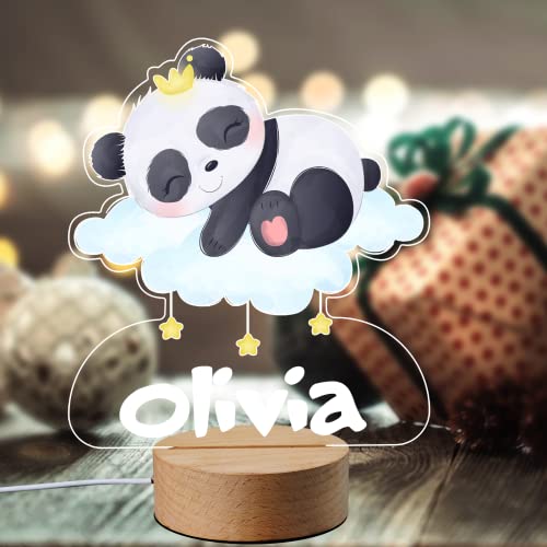 Lámpara de noche infantil VEELU con luz LED y nombre personalizable miniatura 2