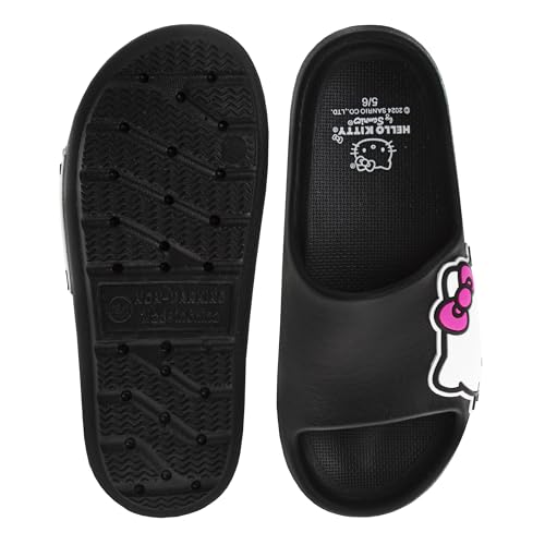 Josmo Sanrio Hello Kitty Slides Open Toe Sandals - Summer Beach Water Pool Shoes (sizes: Little Kid/Big Kid - Adults)4