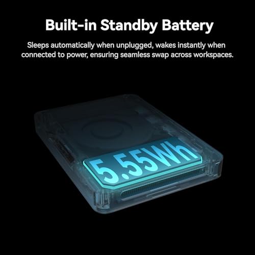 Image of Khadas Mind 1 Mini PC, Intel Core i7-1360P 5.0GHz Micro Desktop Computer with 5.55Wh Standby Battery, 32GB LPDDR5, 1TB PCIe 4.0 SSD, WiFi 6E, BT5.3, Portable Computer for Business Home Office