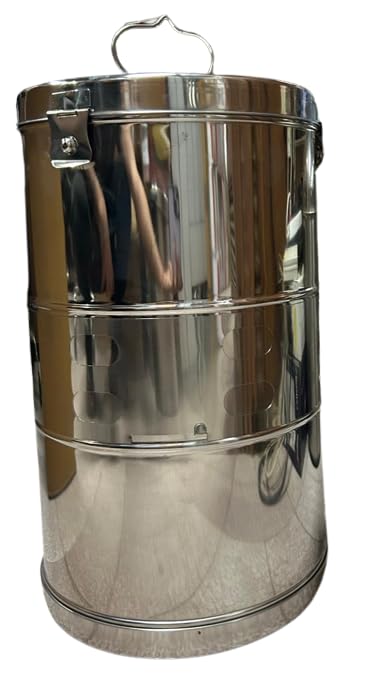 PAERIK INDIA Dressing Drums 11"x18", Fully Stainless Steel, 11" Diameter x 18" Height, Deluxe Heavy (B0C55819TY) Amazon Price History, Amazon Price Tracker