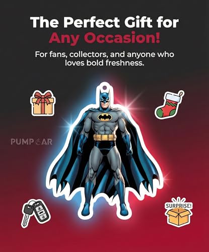Image of PumpCar 2 pieces bat double-sided hanging cartoon cherry-scented funny car air freshener Cool hanging for rearview mirror Car Interior Accessories Gifts