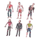 ibasenice Miniatura de Mu&ntilde;ecos Zombi Simulados Modelo Articulado de Pl&aacute;stico Resistente para Decoraci&oacute;n Halloween y Bromas Figuras de Acci&oacute;n...
