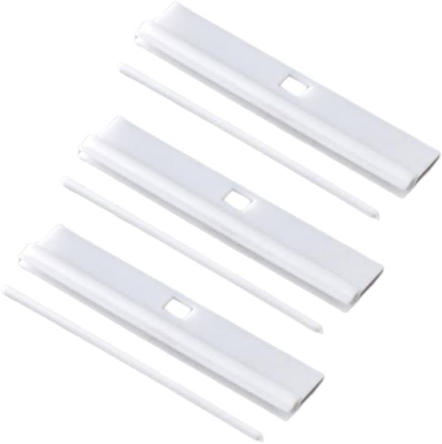 Vertical Blind Hanger 5" (127mm) Replacement White Hangers for Slats Louvre DIY Adjustable Vertical Blind Accessories Slats Spare Parts Bottom Weights Slats Pack of 10.