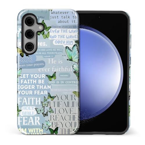Coque Samsung S24 motif papillon Jésus : idée cadeau pour fille