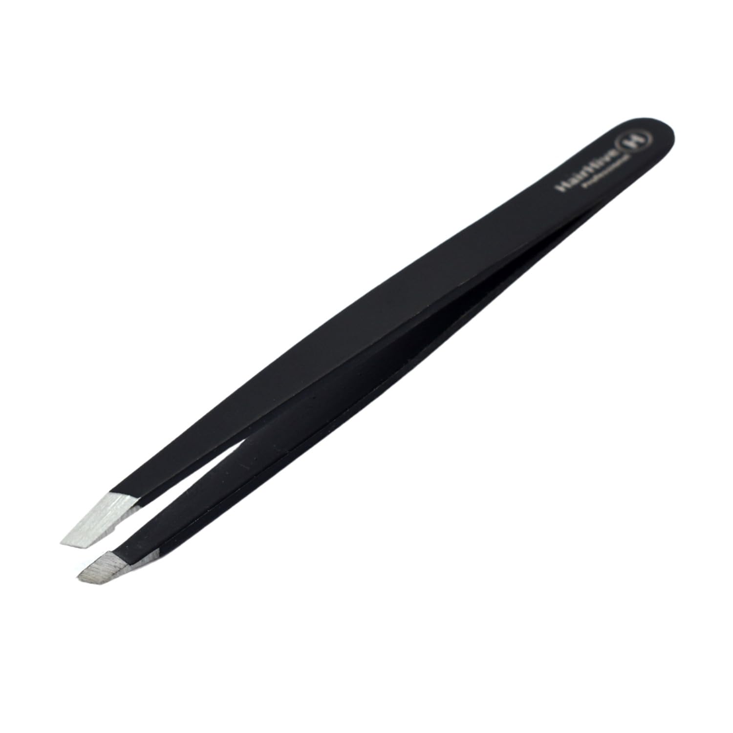 HairHive Precision Stainless Steel Tweezers – Professional-Grade Tool for Eyebrows, Facial Hair, Splinters, and Ingrown Hair Removal – Ideal for Beauty Professionals and At-Home Use (Black)