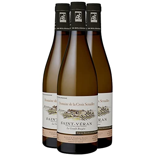 Saint-Véran La Grande Bruyère - Blanc 2021 - Domaine de la Croix Senaillet - Vin Blanc de Bourgogne (3x75cl) BIO