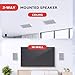 Pyle In-Wall / In-Ceiling Dual 5.25'' Enclosed Speaker Systems, 2-Way Flush Mount Stereo Speakers (Pair)
