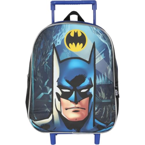 Mochila Infantil, Luxcel, com Rodinha, Batman, Preta