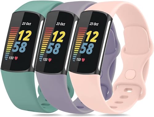 Panda Bobo Compatible with Fitbit Charge 5 Charge 6 strap Replacement Band Classic Wristband Women Men Small large (Small - Image 2