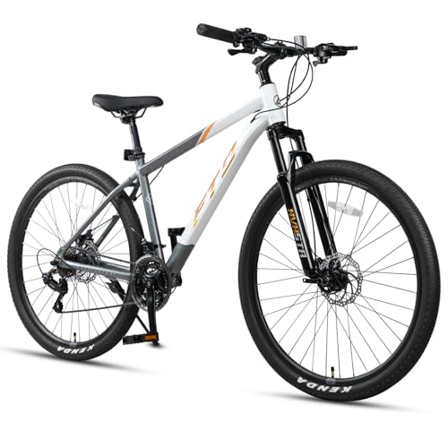 Image of AVASTA Earth 26 27.5 Inch Mountain Bike MTB for Adult Man Women Male | Lightweight Aluminum Alloy Frame, Dual Disc Brakes, Switchable Front Suspension, 21-Speed Gear Shifter