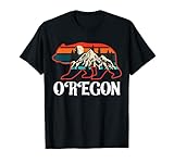 Bear Oregon Vintage Retro Mountains Graphic OR Souvenir T-Shirt