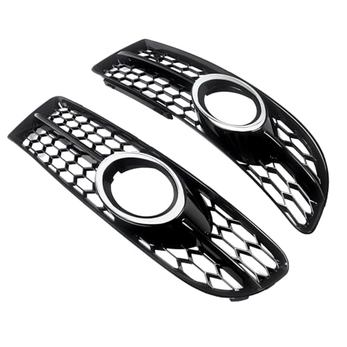 Grille antibrouillard pare-choc avant style noir brillant Audi A4 S-Line 2007