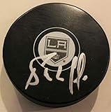 Bernie Nicholls Signed Los Angeles Kings Logo Autograph Hockey Puck w/COA - Autographed NHL Pucks