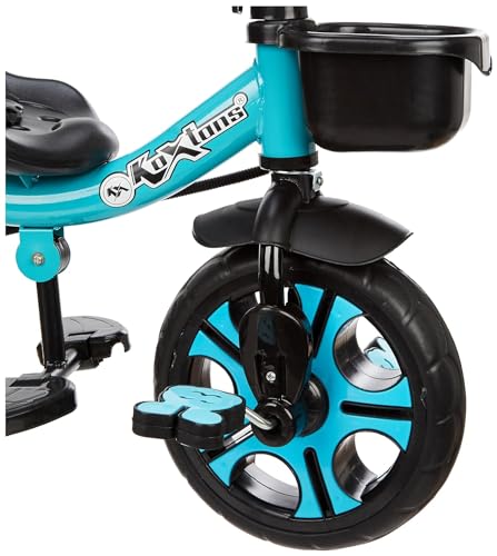 Image of Tricycle for Kids Plug n Play - The Choice of Parent's for 1-5 Years Old, 30kg Max, Luxurious, Safe, and Durable Trike. Advanced Parental Control Handle and with Safety Belt, Blue
