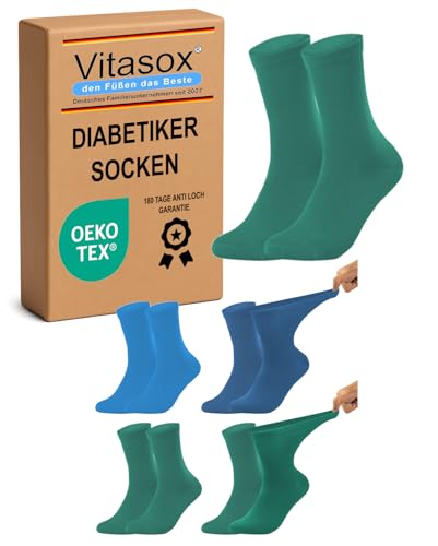 Chaussettes médicales sensibles sans élastique pour la marche et le repos en coton
