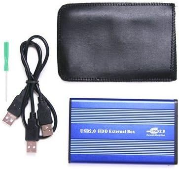 SANOXY USB 2.0 External 2.5-Inch IDE HDD Enclosure Case for Laptop - Blue