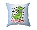 Bulabadoo Cuscino Dinosauri - Cuscino Dinosauri Bimbo - [PERSONALIZZA NOME] - Cuscino da Personalizzare Bimbo - Cuscini Personalizzati Bimbo - Cuscino Nome Personalizzato