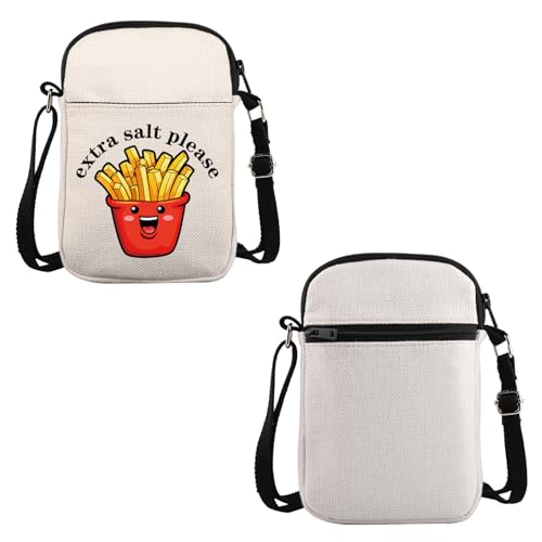 VAMSII POTS Inspired Gift Extra Salt Please Crossbody Bag Postural Orthostatic Tachycardia Syndrome Travel Bag