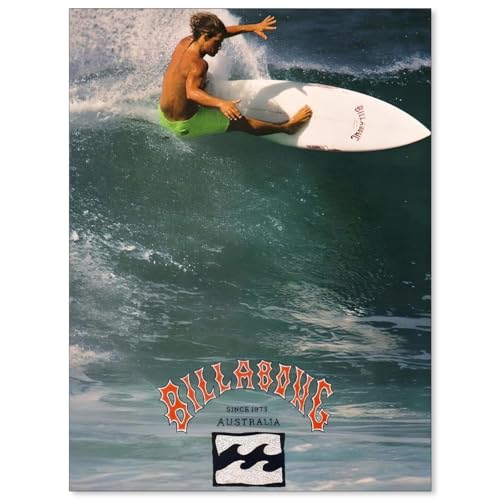 Jefuzh 90s Beach Ocean Surf Posters Summer Surfing Wall Art Trendy Coastal Surfer Picture Prints for...